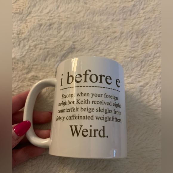 Unique coffee cup! Mint Condition! Perfect for teacher! - Picture 2 of 2